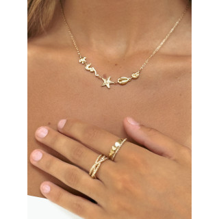 Bague Thaïna - Doré