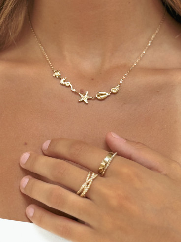 Bague Thaïna - Doré