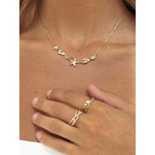 Bague Thaïna - Doré