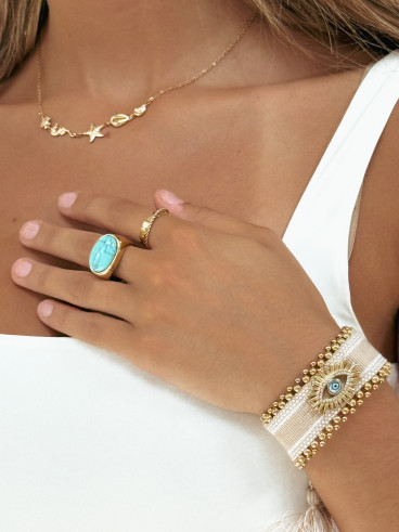 Bague Thaïna - Doré