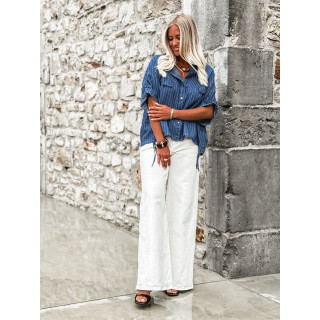 Chemise Lignée Florene - Bleu