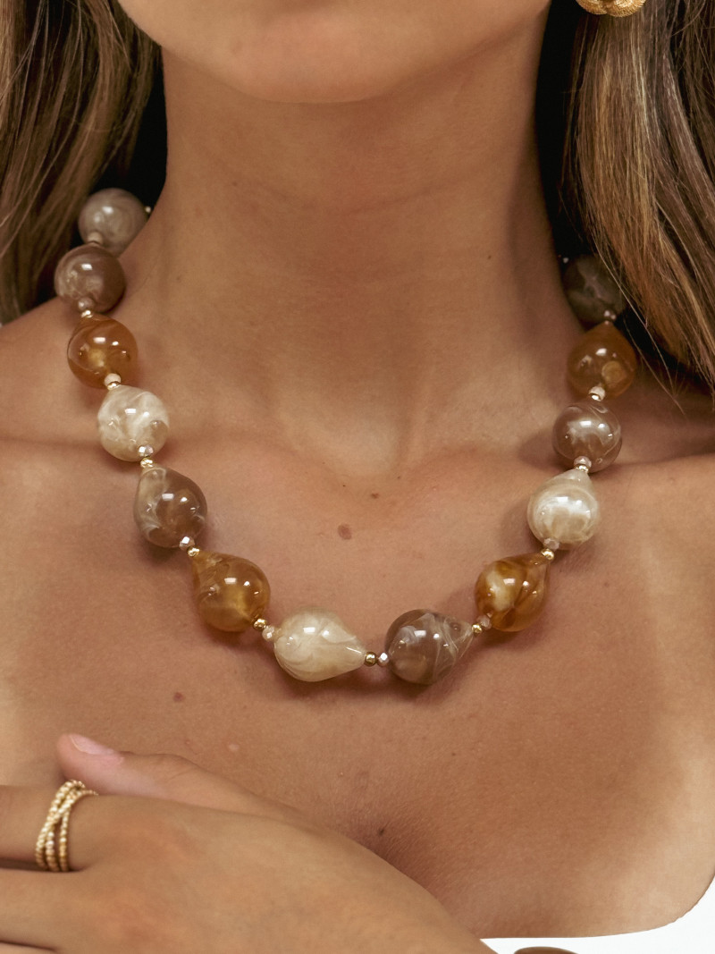 Collier Madriaza - Chocolat