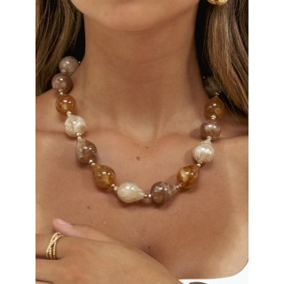 Collier Madriaza - Chocolat