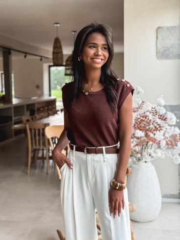 Blouse Loraline - Chocolat