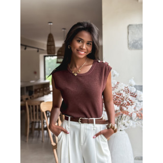 Blouse Loraline - Chocolat