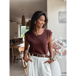 Blouse Loraline - Chocolat