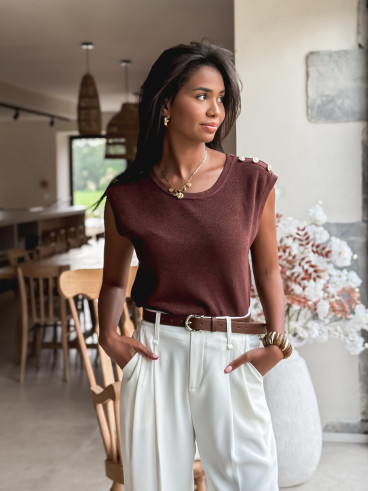 Blouse Loraline - Chocolat