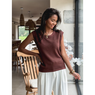 Blouse Loraline - Chocolat