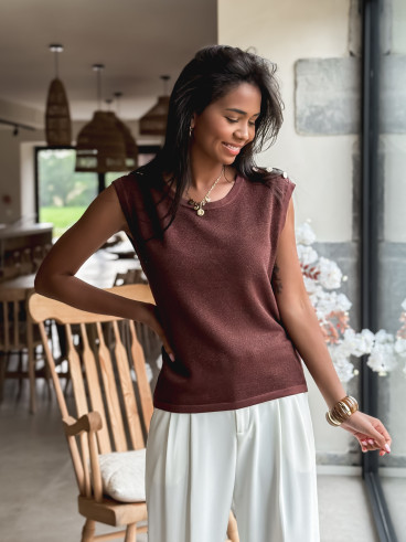 Blouse Loraline - Chocolat