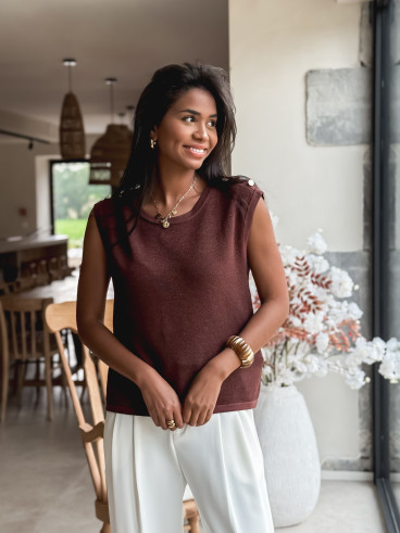 Blouse Loraline - Chocolat