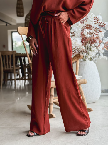 Pantalon Léonia - Brique