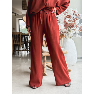 Pantalon Léonia - Brique