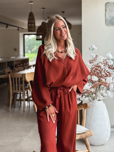 Blouse Léonia - Brique