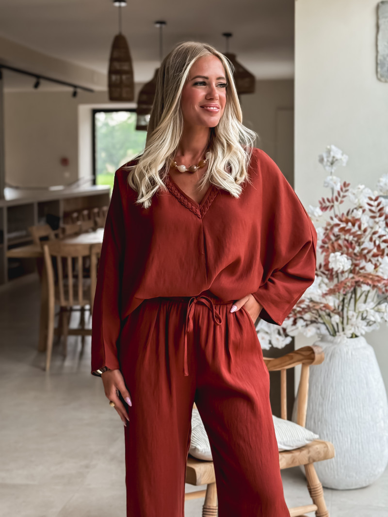 Blouse Léonia - Brique