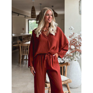 Blouse Léonia - Brique