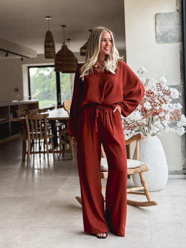 Blouse Léonia - Brique