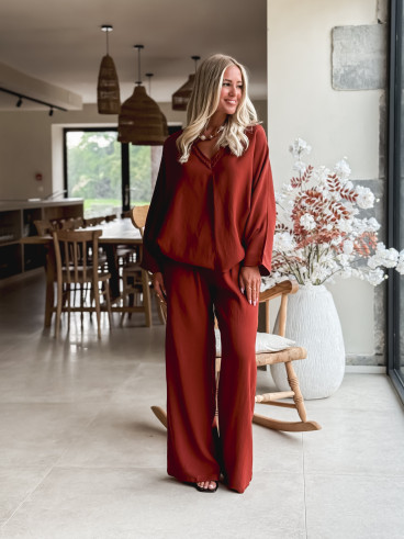 Blouse Léonia - Brique
