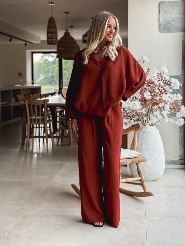 Blouse Léonia - Brique