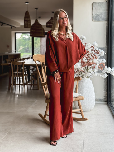 Blouse Léonia - Brique