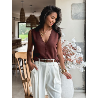 Blouse Taliyah - Chocolat