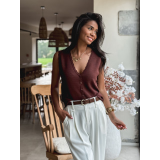 Blouse Taliyah - Chocolat