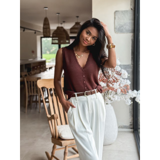 Blouse Taliyah - Chocolat