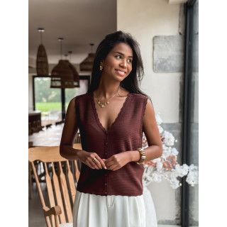 Blouse Taliyah - Chocolat