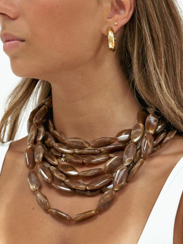 Collier Ashana - Marron
