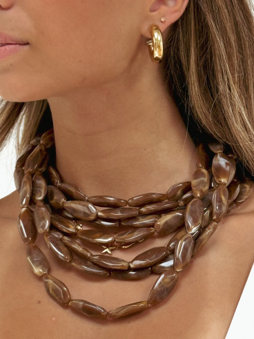 Collier Ashana - Marron