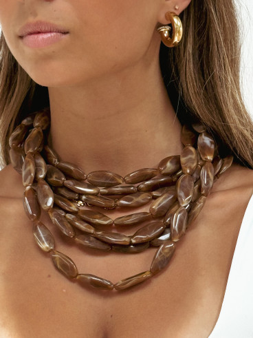 Collier Ashana - Marron