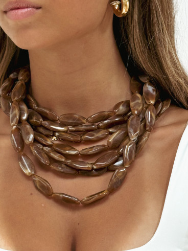 Collier Ashana - Marron