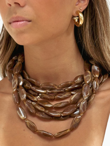 Collier Ashana - Marron