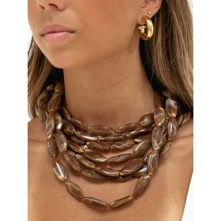 Collier Ashana - Marron