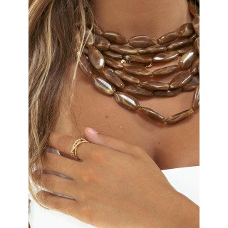 Collier Ashana - Marron