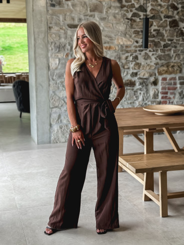 Combinaison pantalon Moëna - Chocolat