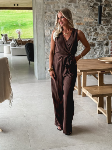 Combinaison pantalon Moëna - Chocolat