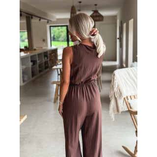 Combinaison pantalon Moëna - Chocolat