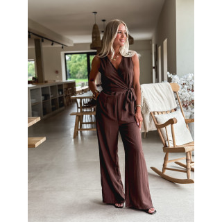 Combinaison pantalon Moëna - Chocolat