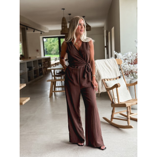 Combinaison pantalon Moëna - Chocolat
