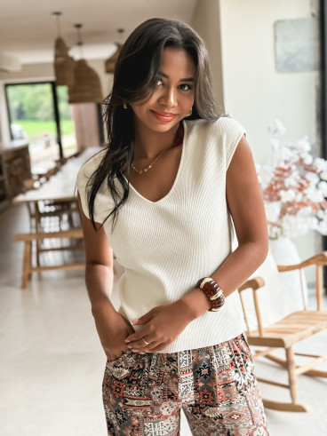 Pull sans manches Laélia - Gold