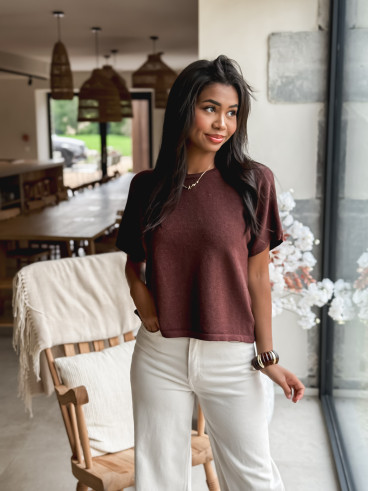Pull Tillia - Chocolat