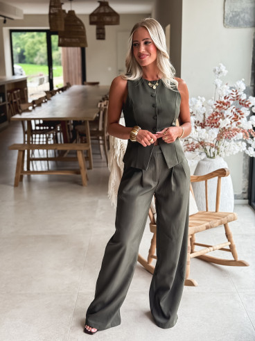 Gilet sans manches Alexane - Kaki