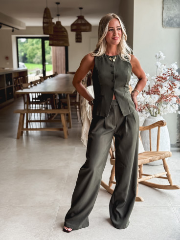 Gilet sans manches Alexane - Kaki