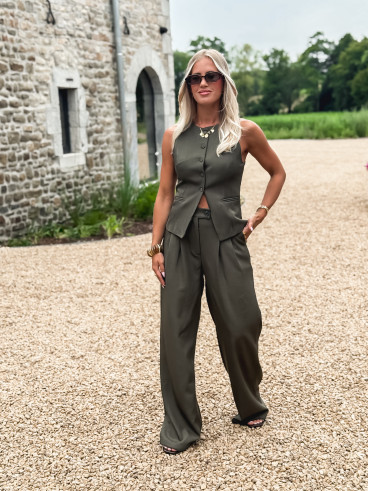 Gilet sans manches Alexane - Kaki