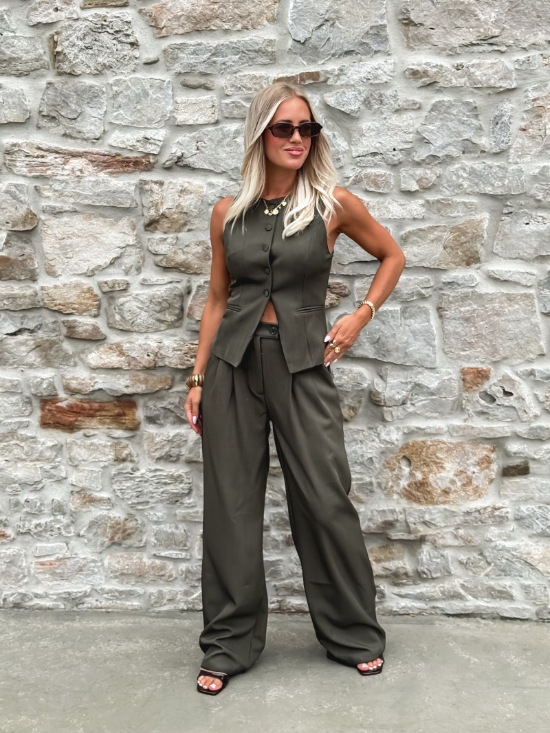 Pantalon Alexane - Kaki