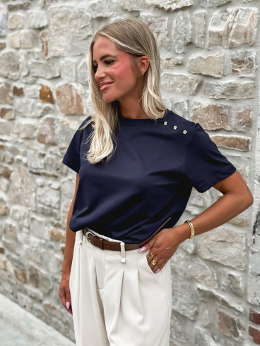 T-shirt Maïana - Bleu marine