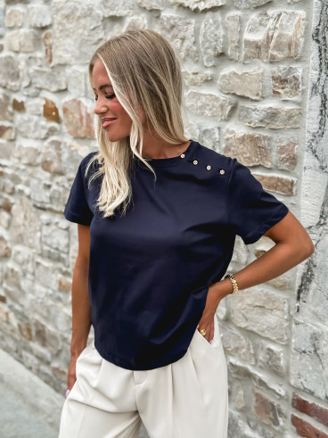 T-shirt Maïana - Bleu marine