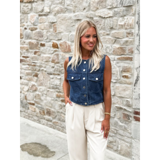 Gilet en jeans Syla - Bleu