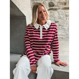 Pull ligné Sameira - Bordeaux