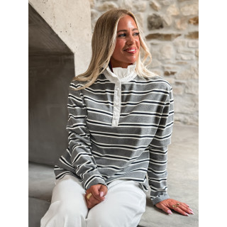 Pull ligné Sameira - Gris